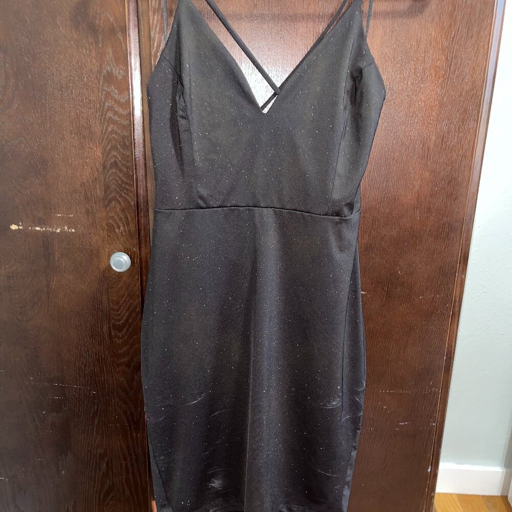 Sparkly body con dress